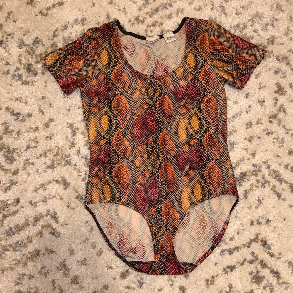 Spiegel faux snake print onesie  one piece